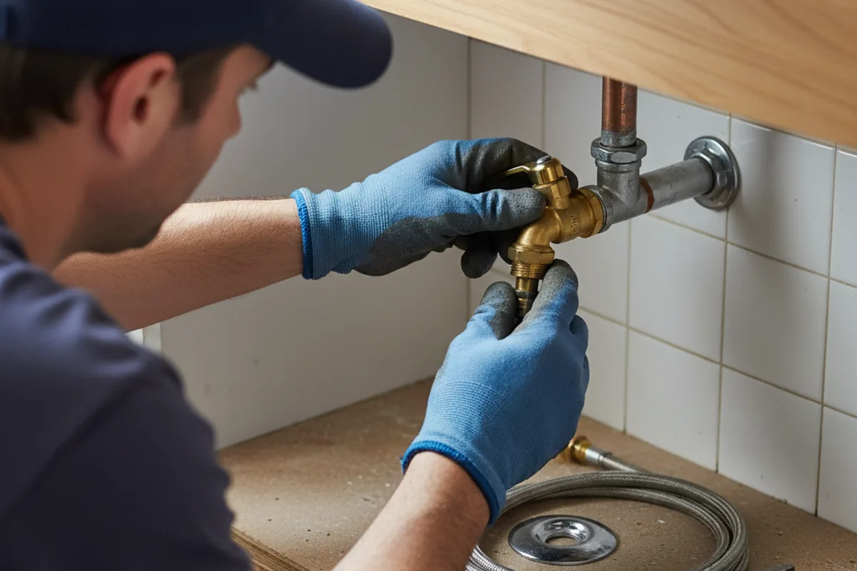 Shutoff valve and fitting work during Faucet and Fixture Repair in Sherman Oaks